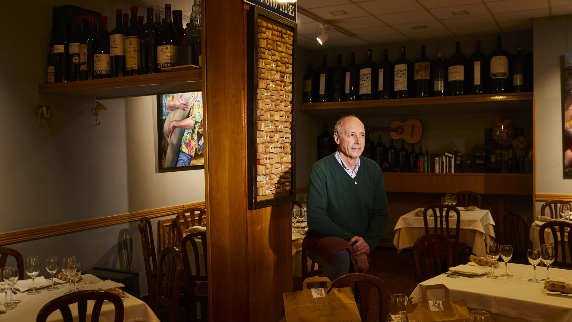 Pepe Morán, dueño del restaurante De La Riva.