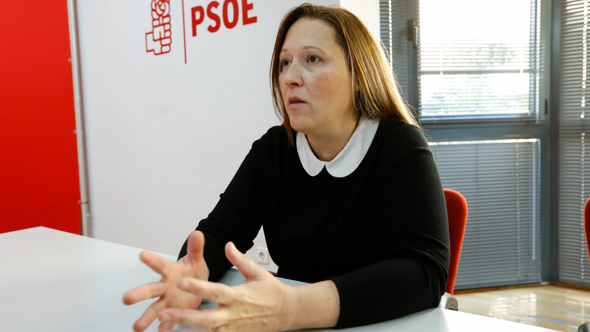 Retrato de la candidata a la Secretaría General del PSRM-PSOE, la senadora Lourdes Retuerto