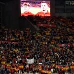 Aficionados españoles en el España-Suecia
