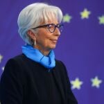 Christine Lagarde, presidenta del Banco Central Europeo, hoy, en la Eurocámara
