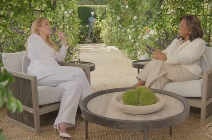 Adele, en entrevista con Oprah Winfrey
