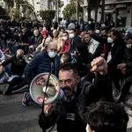 Trabajadores en plena protesta en Cádiz esta semana