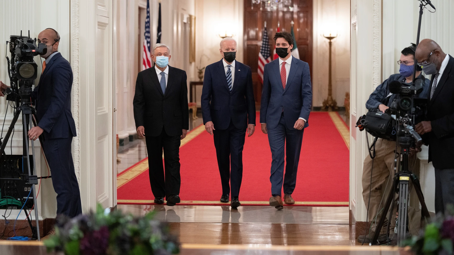 Cumbre entre los líderes de Estados Unidos, Canadá y México en la Casa Blanca