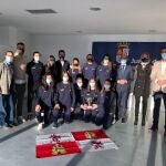 El consejero de Cultura y Turismo, Javier Ortega, visita a las integrantes de la Selección femenina de menores de Castilla y León de Pádel tras ganar el Campeonato de España por Selecciones.JCYL19/11/2021