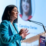 La ministra de Sanidad, Carolina Darias, interviene en la inauguración del World Pandemics Forum, en IFEMA (Madrid)