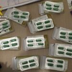 Parte de los medicamentos incautados