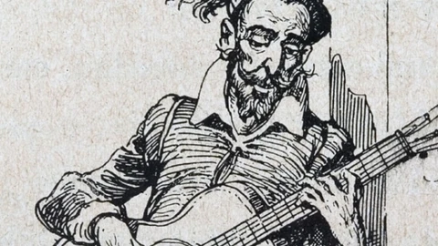 "Llegadas las once horas de la noche, halló don Quijote una vihuela en su aposento…", escribe Cervantes en su obra universal