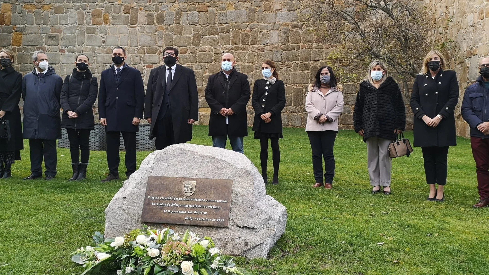Homenaje de Ávila a los fallecidos por la covid y sus familias