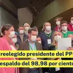 Moreno reelegido presidente del PP-A, con un respaldo del 98,98 por ciento