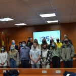 Grupo de estudiantes de la Lubbock Christian University (LCU) de Texas (Estados Unidos) en la UCAV