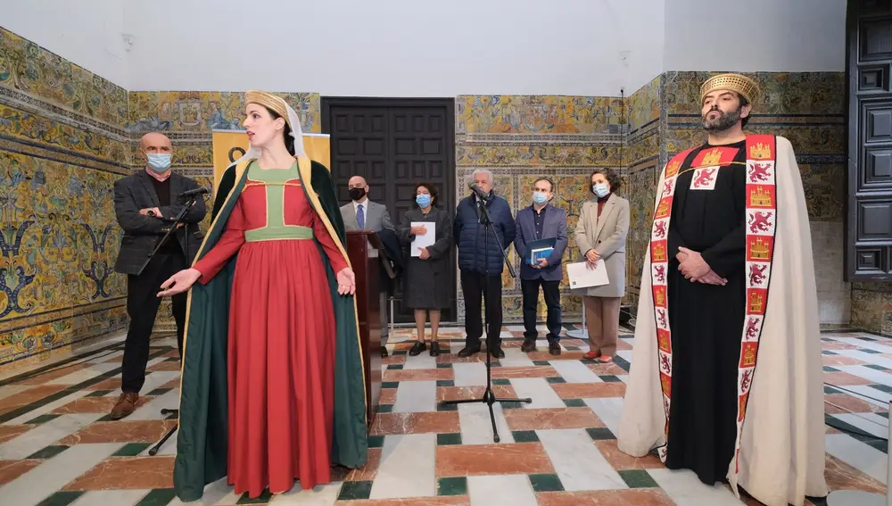 El delegado de Hábitat Urbano, Cultura y Turismo, Antonio Muñoz, ha presentado en el Alcázar el programa de actos por los 800 años del nacimiento de Alfonso X.AYUNTAMIENTO DE SEVILLA22/11/2021