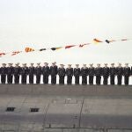 Tripulación del submarino nuclear ruso Kursk en el año 2000