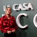 MADRID, 23/11/2021.- La influencer María Pombo a su llegada hoy martes al estreno de la película &quot;La Casa Gucci&quot; en los cines Callao, en Madrid. EFE/Mariscal