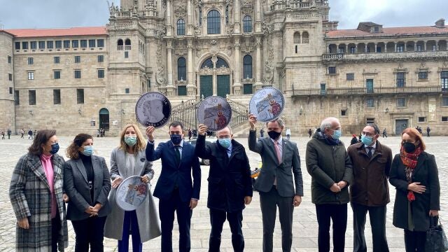 Presentación de la moneda del Xacobeo