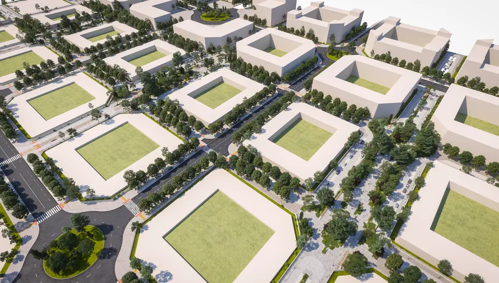 Imagen del proyecto que se desarrollará en Los Berrocales y que contará con dos millones de metros cuadrados en zonas verdes