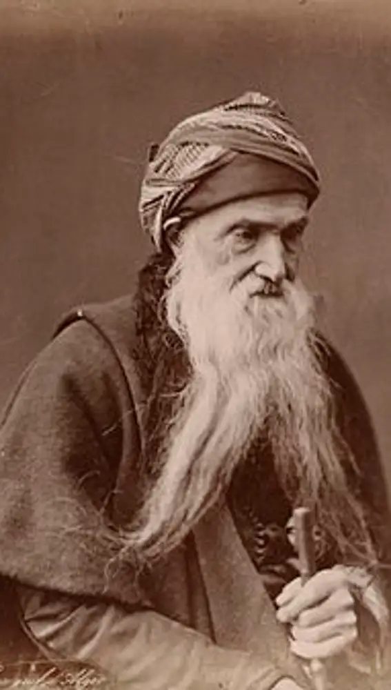 Judío argelino, fotografiado en 1890.