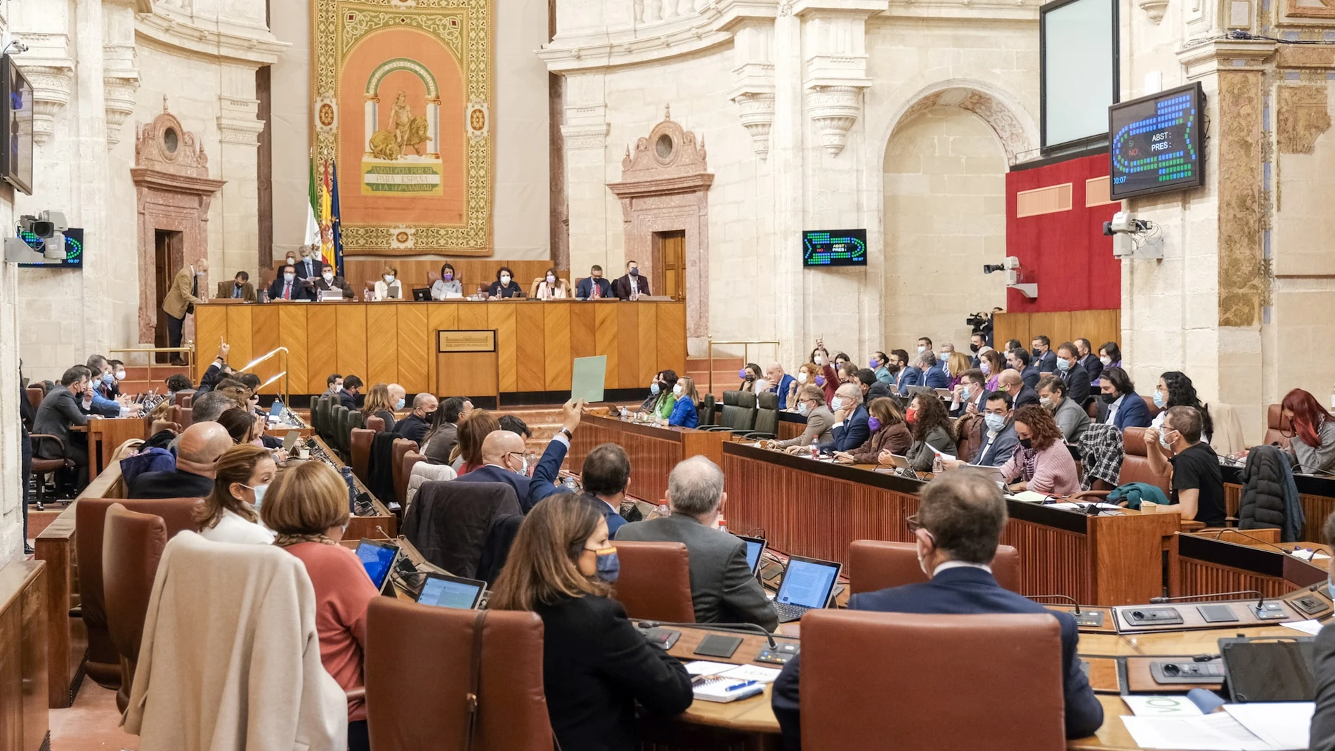 Pleno del Parlamento de Andalucía