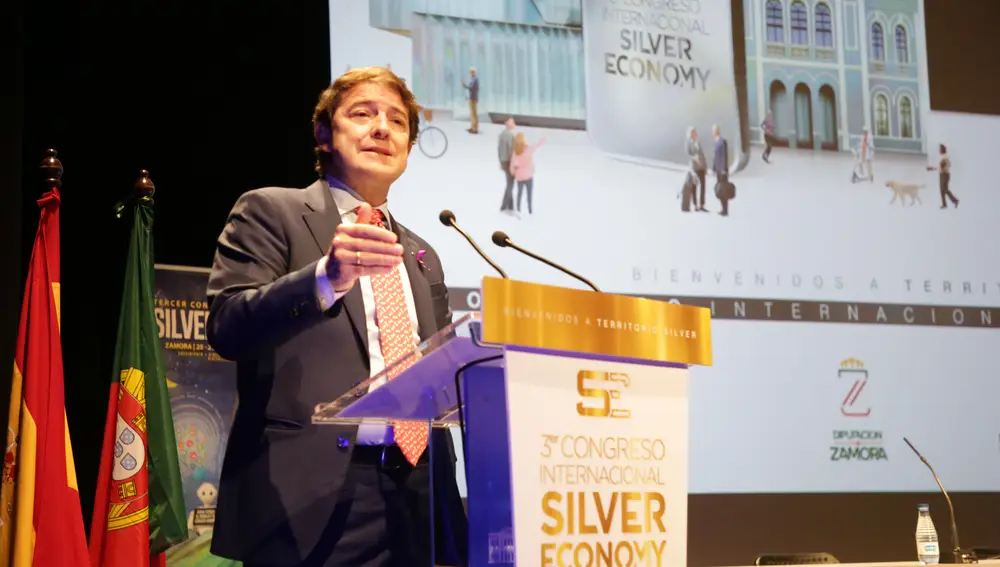 El presidente de la Junta de Castilla y León, Alfonso Fernández Mañueco, inaugura el III Congreso Internacional 'Silver Economy: envejecimiento activo y saludable'