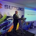 El presidente de Suzuki Ibérica, Juan López Frade, en el encuentro anual con prensa de Suzuki
