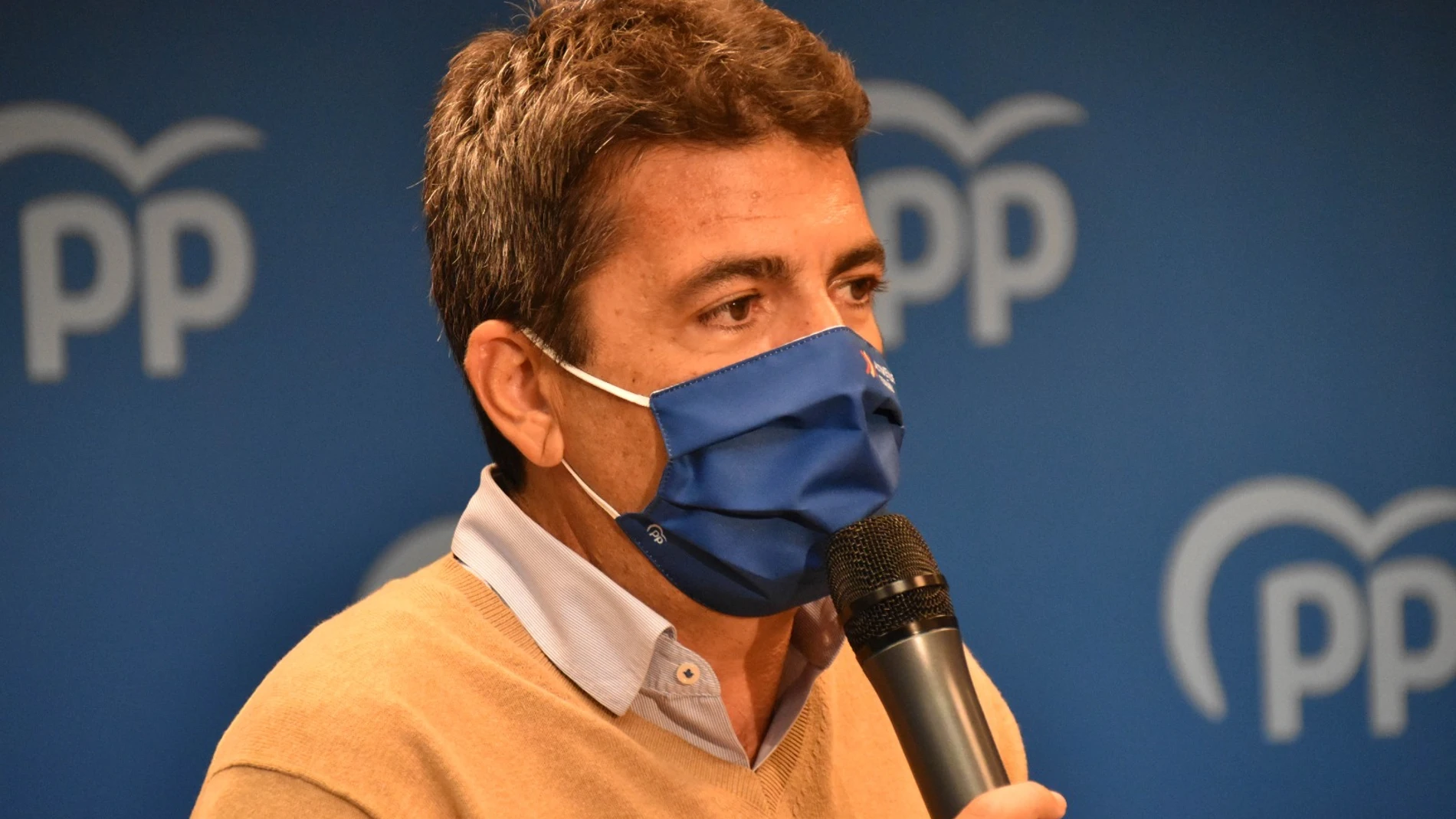 El presidente del PP, Carlos Mazón