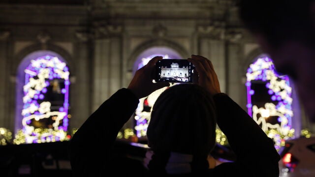 Encendido de las luces de Navidad en Madrid, el pasado viernes