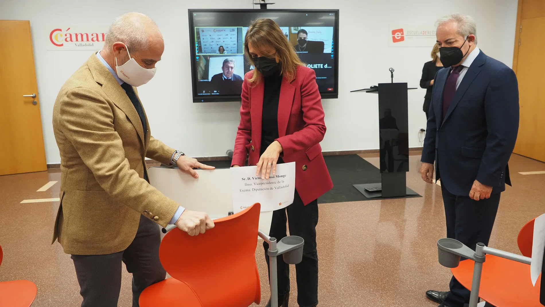 La consejera de Educación, Rocío Lucas, participa en el acto de inauguración de la primera aula virtual de la Cámara de Valladolid y el I Foro Líder: Tecnología al servicio del futuro de la empresa