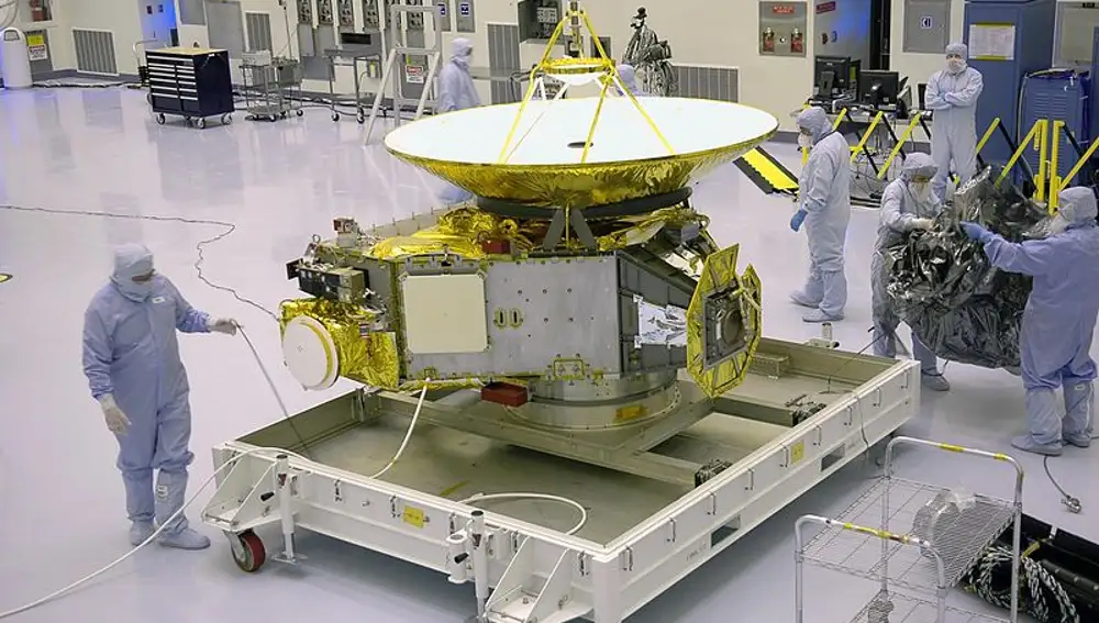 La sonda interestelar New Horizons aún en la Tierra.