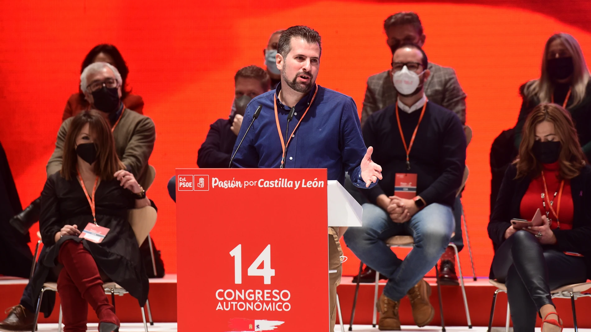 Intervención del secretario general del PSCyL, Luis Tudanca, durante el Congreso Autonómico del PSOE de Castilla y León