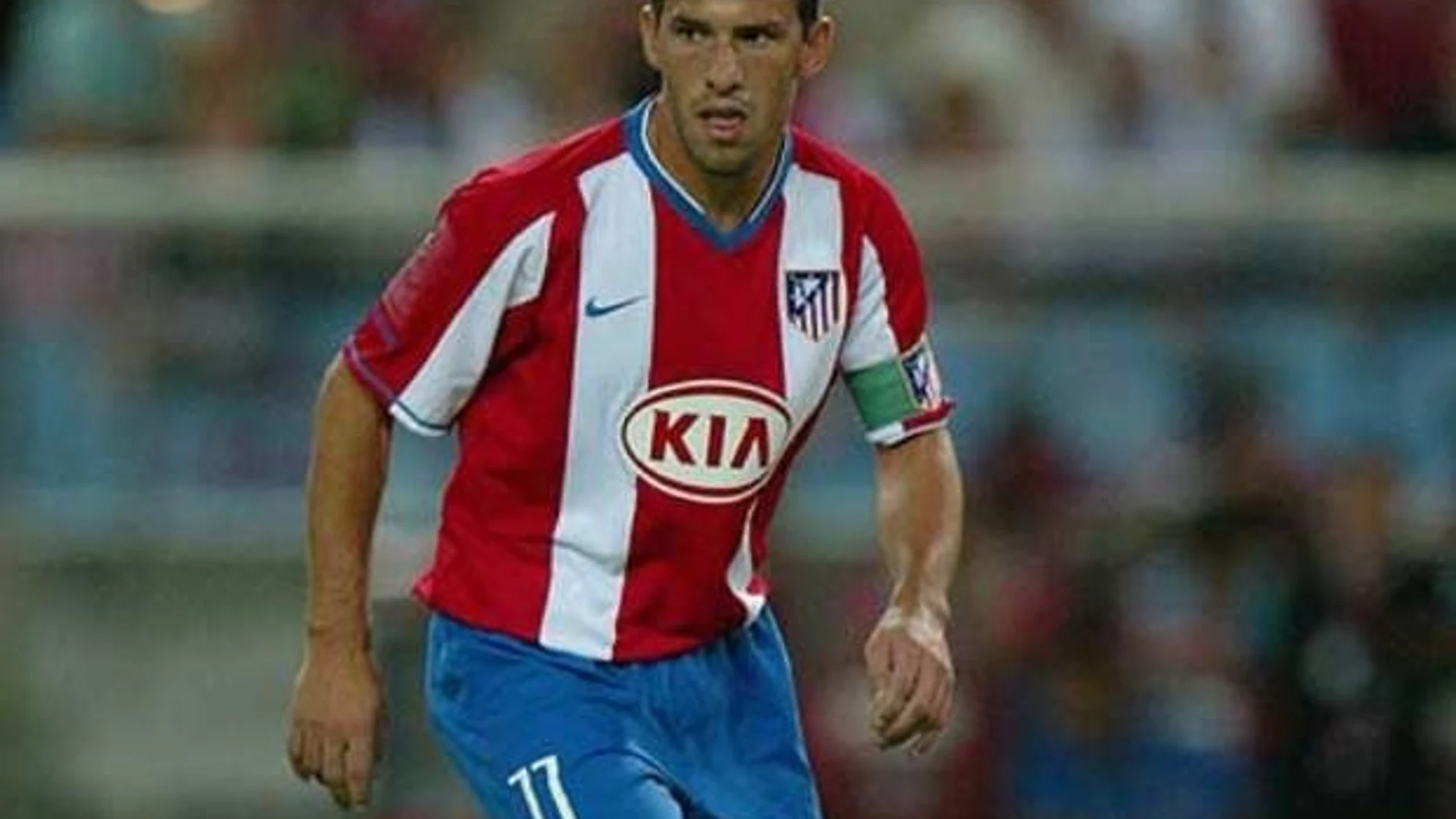 Maxi Rodríguez con el Atlético de Madrid.