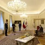 El nombramiento de Petr Fiala tuvo lugar en el palacio de Lány, cerca de Praga, debido al precario estado de salud del presidente Milos Zeman