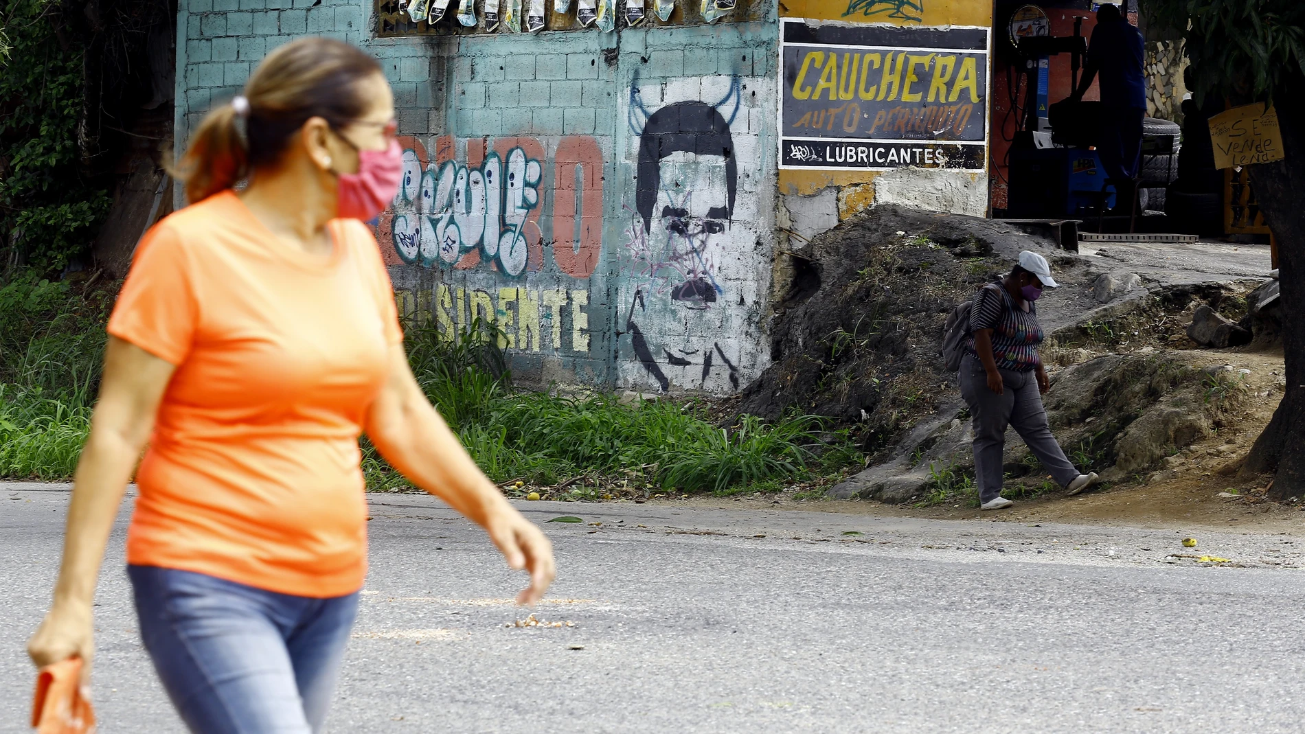 Mural de Nicolás Maduro en Naguanagua, Carabobo, Venezuela29/11/2021