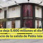 Inditex se deja 5.600 millones el día del anuncio de la salida de Pablo Isla de la presidencia