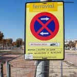 El Ayuntamiento de Sevilla ha comenzado los trabajos para levantar la portada de la Feria de Abril de 2022.EFE/Jose Manuel Vidal