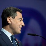 El presidente de la Junta de Andalucía, Juanma Moreno