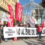 Los sindicatos cifran en un 91% el seguimiento de la jornada de huelga convocada en Unicaja Banco. EUROPA PRESS