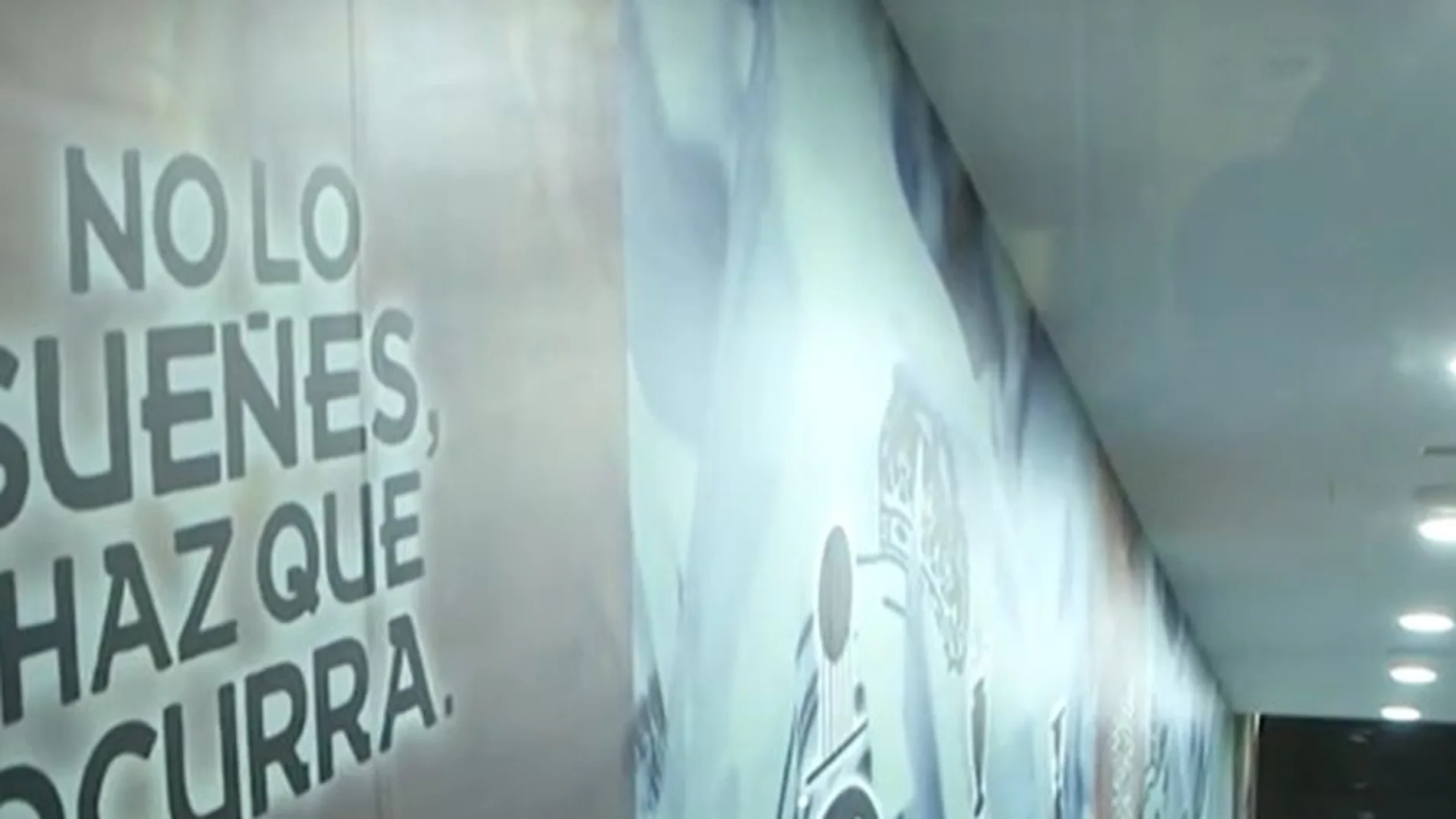 Nuevo túnel de vestuarios del Real Madrid