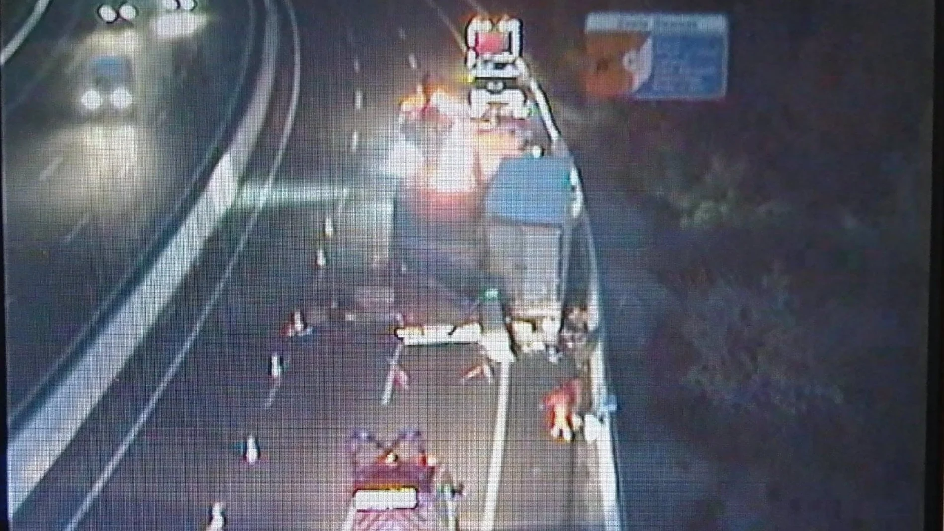 Imagen del múltiple accidente