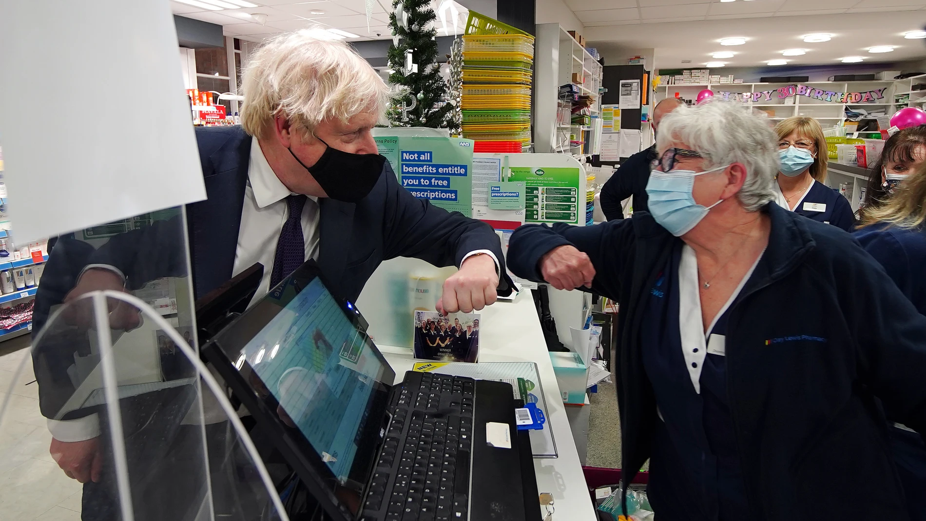 Boris Johnson hace campaña en North Shropshire el pasado 3 de diciembre
