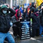 Protestas contra las nuevas restricciones en Frankfurt, Alemania