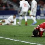 Joao Félix se lamenta después de fallar lo que hubiera supuesto el 2-2 en el Atlético - Mallorca