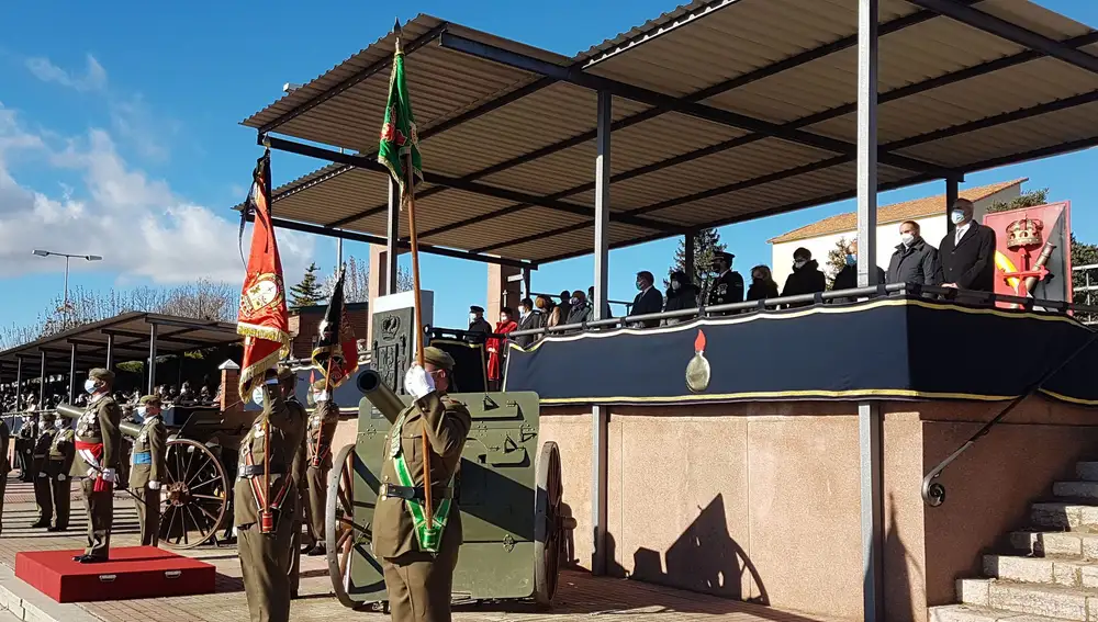 Acto de celebración de Santa Bárbara en La Base Conde de Gazola