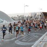Salida de la Maratón València Trinidad Alfonso EDP 2021 que este año reúne a 16.000 corredoras y corredores de entre 18 y 83 años de 108 países