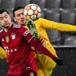 Lenglet pelea con Lewandowski en el Bayern - Barcelona