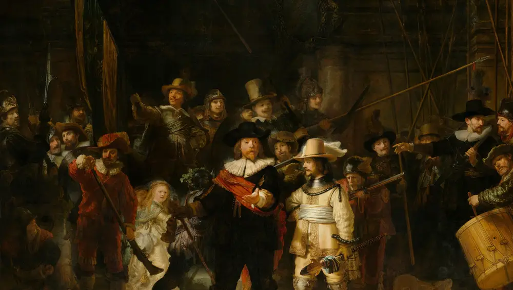 &quot;Ronda de Noche”, obra maestra que Rembrandt remató en 1642