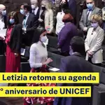 La reina Letizia en el 75º aniversario de UNICEF