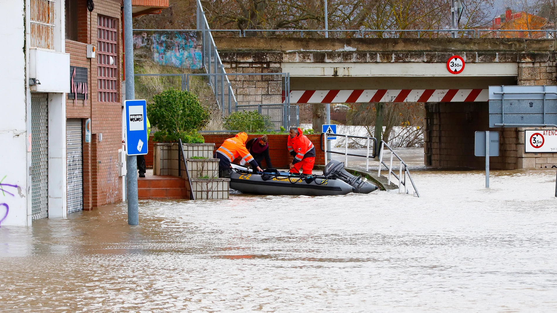 Inundaciones en Miranda de Ebro