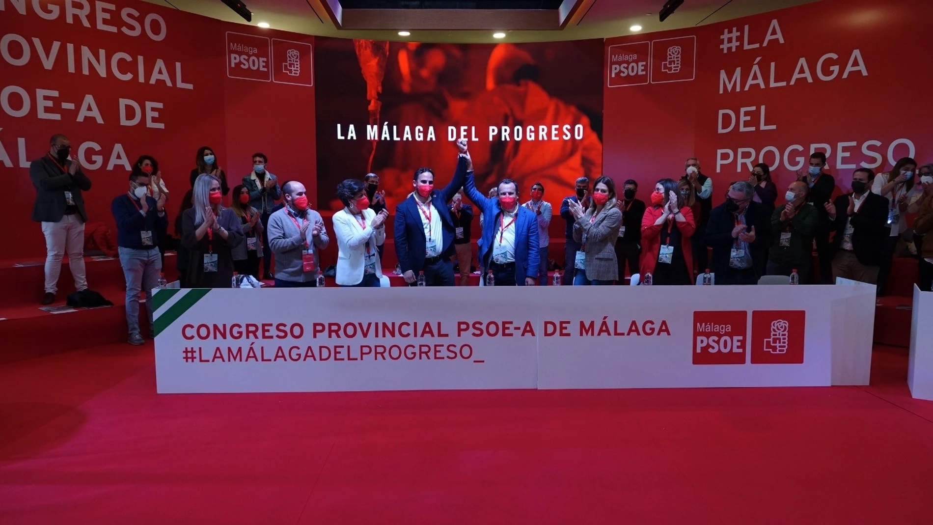 Daniel Pérez y Ruiz Espejo en el Congreso Provincial del PSOE de Málaga