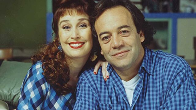Verónica Forqué (izq.) junto a Tito Valverde en "Pepa y Pepe", en una foto del archivo de RTVE