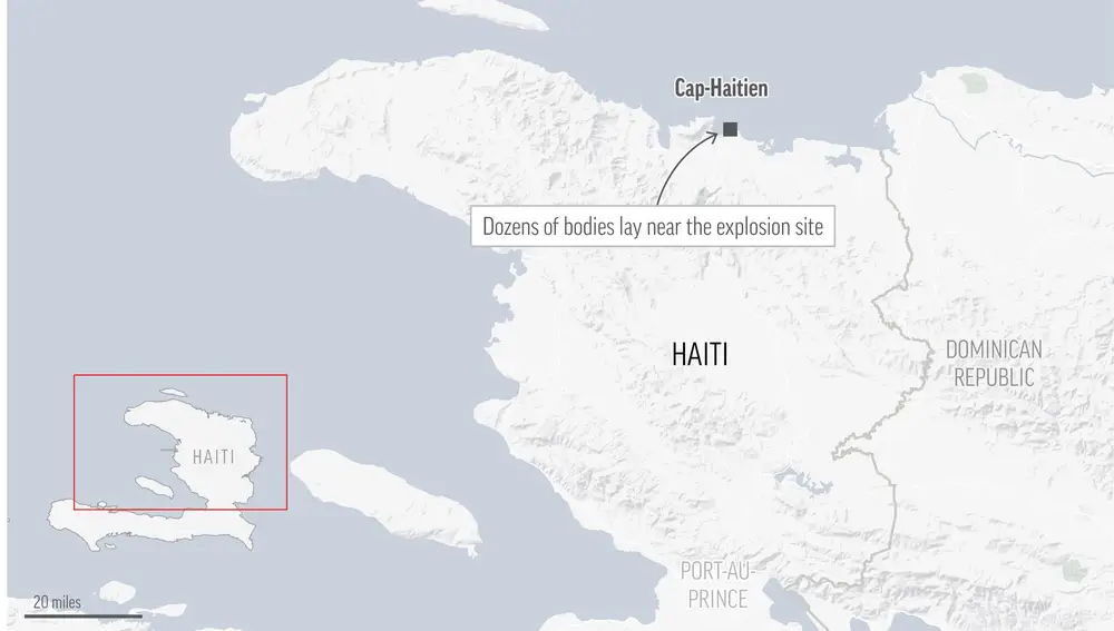 Al menos 60 muertos en Haití por la explosión de un camión cisterna que transportaba combustible