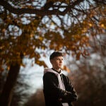 Samir, durante le entrevista con LA RAZÓN, en el parque de El Retiro de Madrid